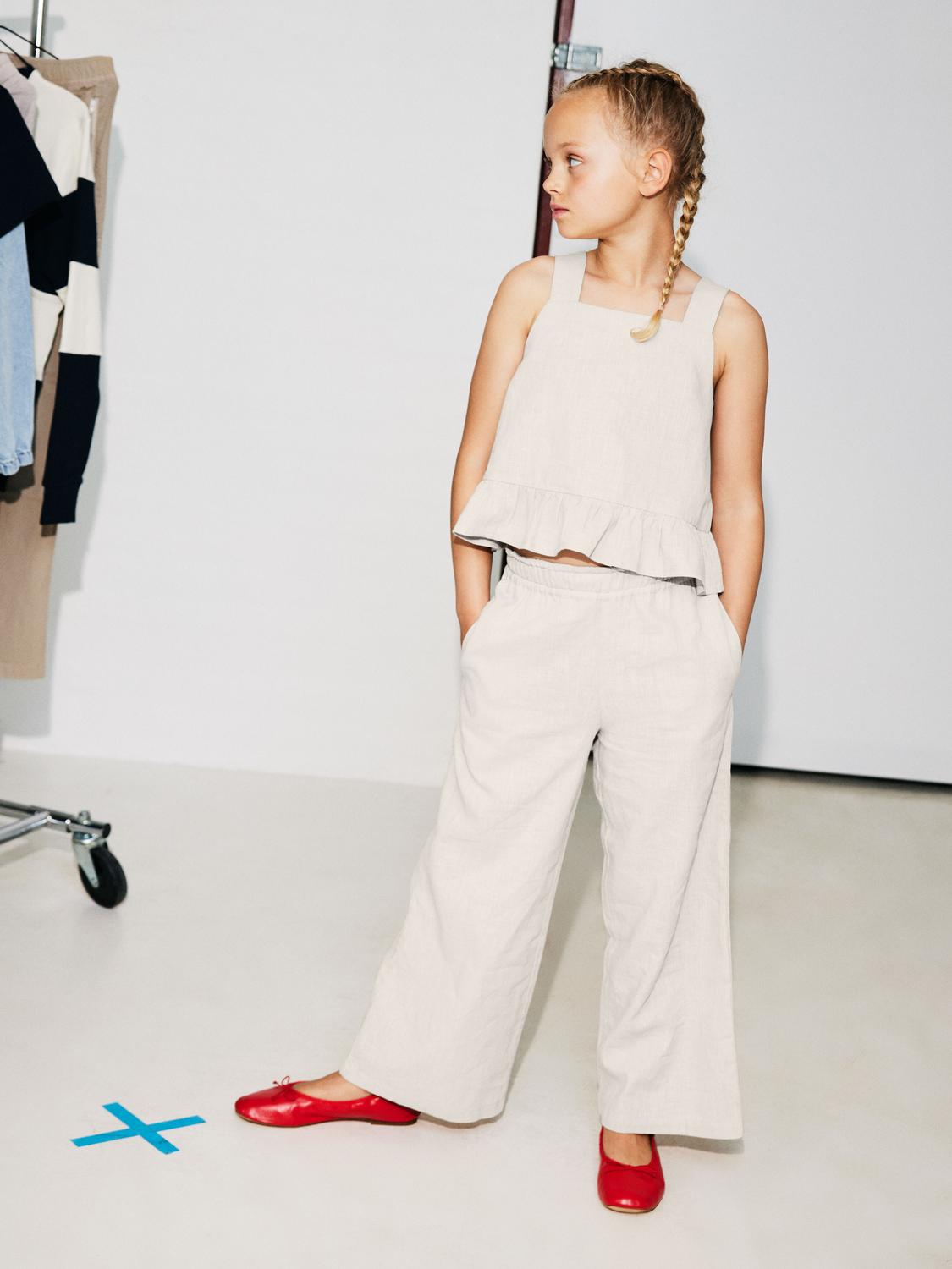 NKFFALINNEN Trousers - Jet Stream